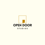 Home yellow black professional minimal brand logo